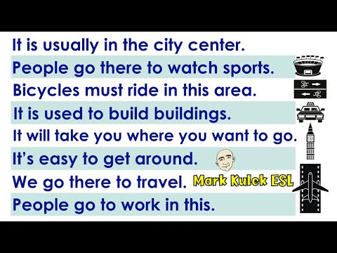 In a City - match sentences with its picture + That is ... | For English - Mark Kulek ESL