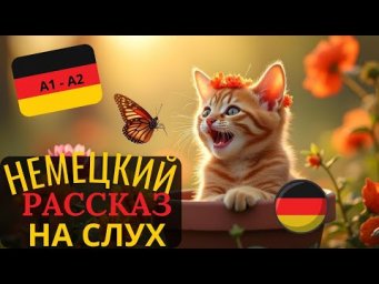 НЕМЕЦКИЙ НА СЛУХ СМОЖЕШЬ ПОНЯТЬ ЛЁГКИЙ РАССКАЗ НА НЕМЕЦКОМ? НЕМЕЦКИЙ ДЛЯ НАЧИНАЮЩИХ С МИЛЫМ КОТЁНКОМ