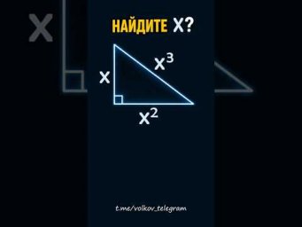 Найдите X. Справишься?  #maths #математика #геометрия