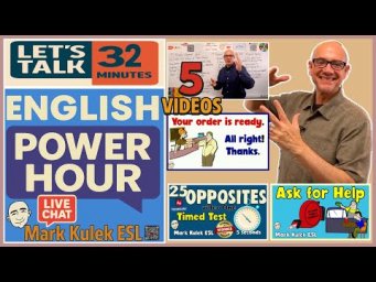 English Power Hour: 5 Video Lessons + Live Chat with Mark Kulek
