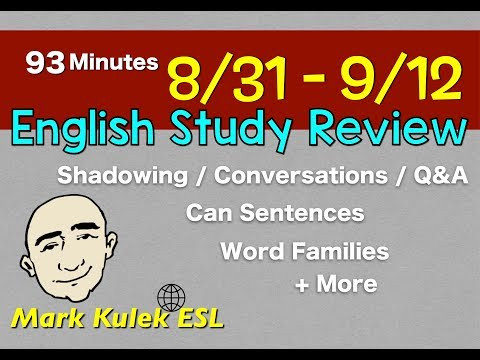 English Study Review - introductions, can sentences + more | Mark Kulek - ESL