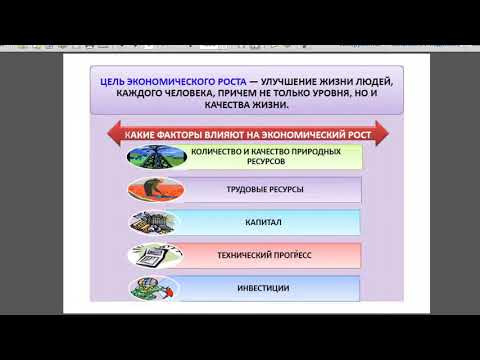 Экономический рост и развитие  10 класс  Дистанционное обучение