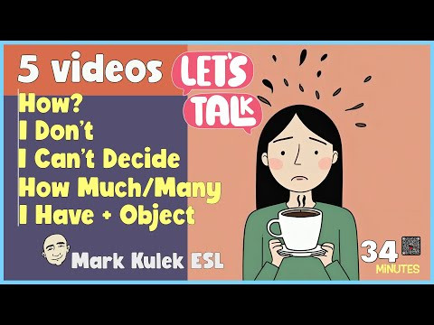 English: Conversations, Grammar & Expressions | 5 Lessons in 34 Minutes!