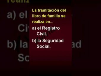 La tramitaci&oacute;n del libro de familia se realiza en... #nacionalidadporresidencia