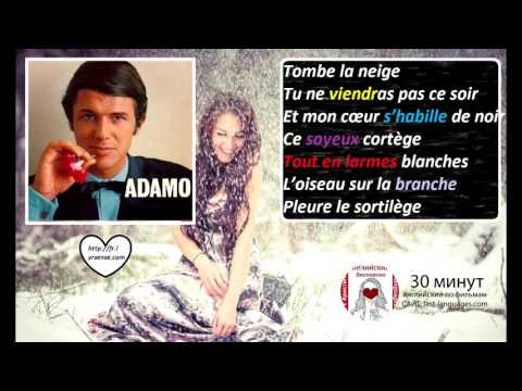 Французский язык по песням 7 с Кристиной Франц : TOMBER LA NEIGE (ADAMO)