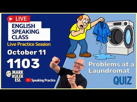 At a Laundromat: 10 Problem Expressions with Mark Kulek ESL (English Class)