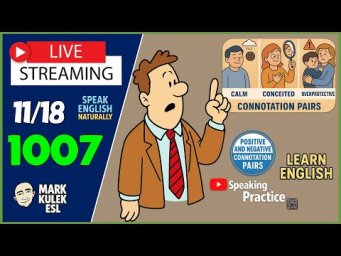 Learn English &rarr; LiveStream English Class with Mark Kulek ESL