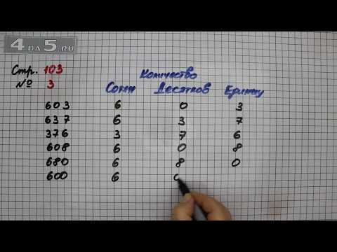 Страница 103 Задание 3 (Нумерация) &ndash; Математика 3 класс Моро &ndash; Учебник Часть 2