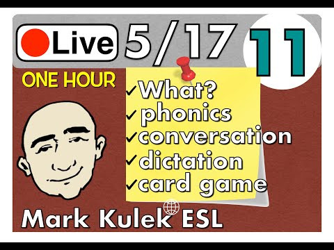 What? - live English conversation practice | Mark Kulek - ESL