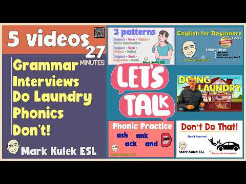 English: Interviews + Conversation Patterns | 5 Lessons in 27 Minutes