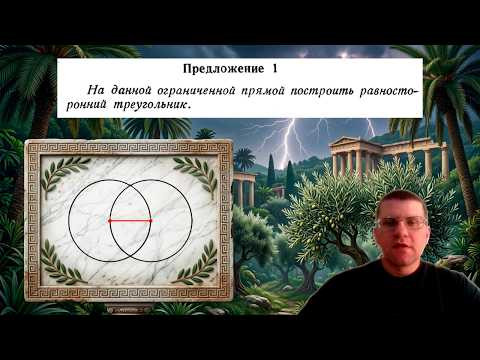 Применяем постулаты Евклида | Строим правильный треугольник на данном отрезке Применяем постулаты Евклида | Строим правильный треугольник на данном отрезке