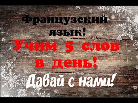 Французский язык для начинающих. Учим 5 слов в день Французский язык для начинающих. Учим 5 слов в день
