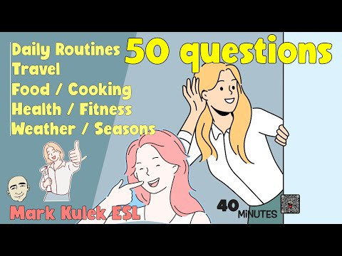 50 Questions & Answers | Speak English with Mark Kulek ESL