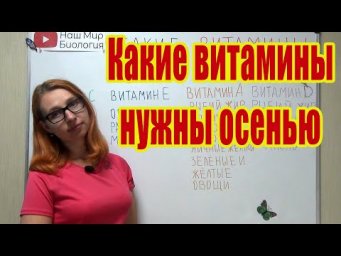 Какие витамины нужны осенью
