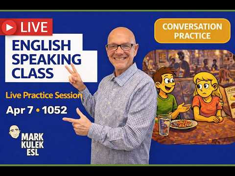 English Class with Mark Kulek ESL (Live Stream Class - 1052)