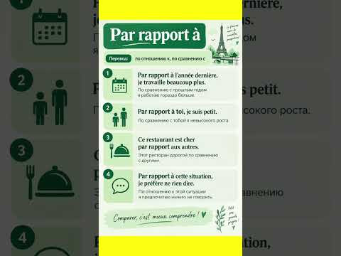 Par rapport à #французский #учитьфранцузский #французскийпополочкам #французскийязык #репетиторфр Par rapport à #французский #учитьфранцузский #французскийпополочкам #французскийязык #репетиторфр