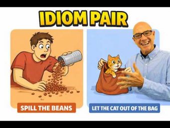Spill the Beans vs. Let the Cat out of the Bag (idiom pairs). Mark Kulek ESL