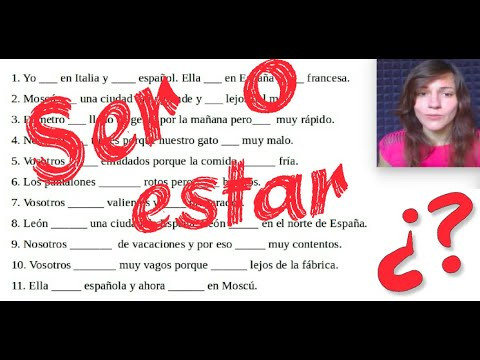 Разница между SER и ESTAR. Упражнение