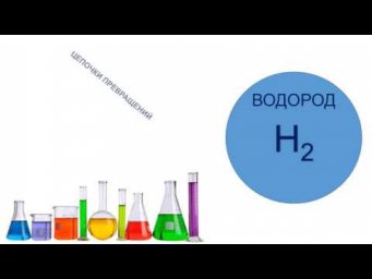 Цепочка превращений по теме: "Водород"
