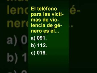 El tel&eacute;fono para las v&iacute;ctimas de violencia de g&eacute;nero es el...