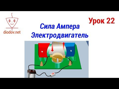 Урок 22. Сила АМПЕРА | Как работает Электродвигатель Урок 22. Сила АМПЕРА | Как работает Электродвигатель