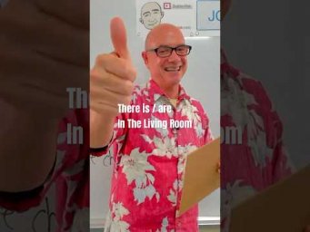 In The Living Room - There is / are | #shorts - Mark Kulek ESL - #ESL English #grammar