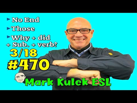 #470 No End + 4 activities to practice English - LiveStream Class | Mark Kulek ESL #470 No End + 4 activities to practice English - LiveStream Class | Mark Kulek ESL