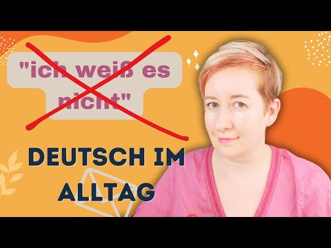 Не говорите "Ich wei&szlig; es nicht"! | Deutsch Wortschatz B1 B2 C1 | Deutsch mit Marija по-русски