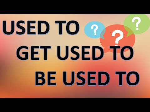 USED TO/GET USED TO/BE USED TO (Раньше делал, привыкаю делать, привык делать что-то)