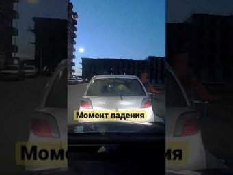 Момент падения самолета в Иркутске