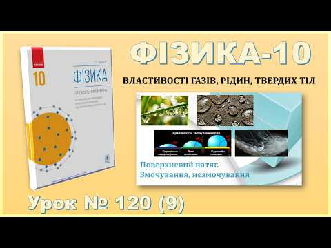 ФІЗИКА-10 | Урок 120 (9) | Поверхневий натяг. Змочування, незмочування