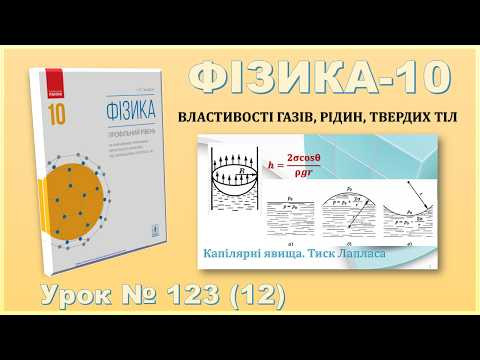 ФІЗИКА-10 | Урок 123 (12) | Тиск Лапласа. Розв&rsquo;язування задач