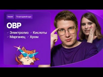 9. Введение в ОВР. Электролиз, кислоты, марганец и хром | Полугодовой курс | Степенин и Дацук