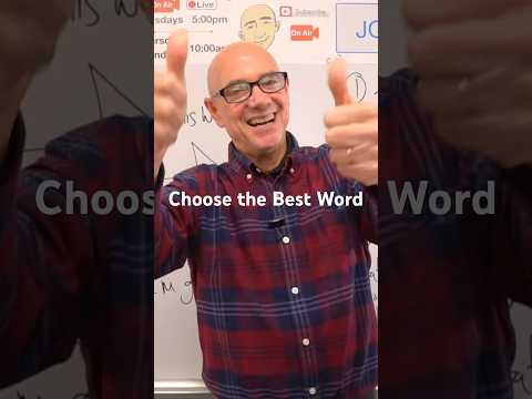 Quiz: Choose the Best Word (please) | #MarkKulekESL #Vocabulary