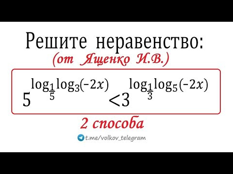 Неравенство от Ященко → ЕГЭ 2025 профиль → 2 быстрых способа решения Неравенство от Ященко → ЕГЭ 2025 профиль → 2 быстрых способа решения