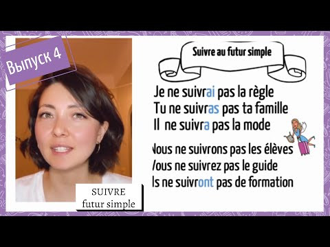 Спряжение в futur simple №4: suivre Спряжение в futur simple №4: suivre