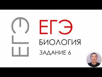 ЕГЭ биология 2020 Задание 6 Рохлов разбор