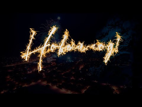 Текст в виде искр бенгальских огней | Новогодний проект в Adobe Photoshop | Photoshop Tutorial