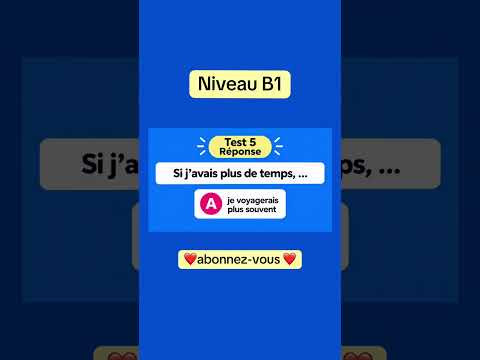 Test 5 niveau B1#ApprendreLeFrançais# #французскийпополочкам #урокифранцузького Test 5 niveau B1#ApprendreLeFrançais# #французскийпополочкам #урокифранцузького