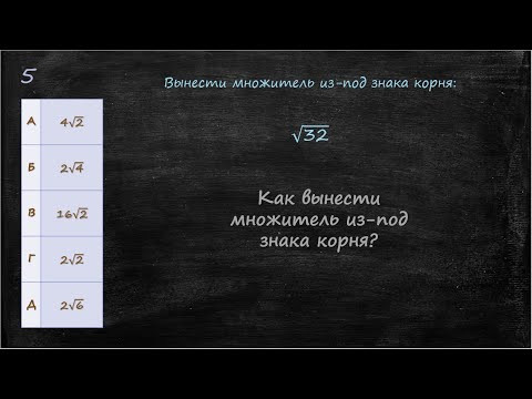 Как вынести множитель из-под знака корня?