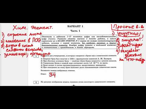 задание 1 ОГЭ химия 2024