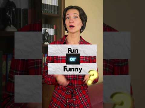 Fun Vs. Funny. Различия и употребление. Английский язык для начинающих с нуля просто! #marinaozerova