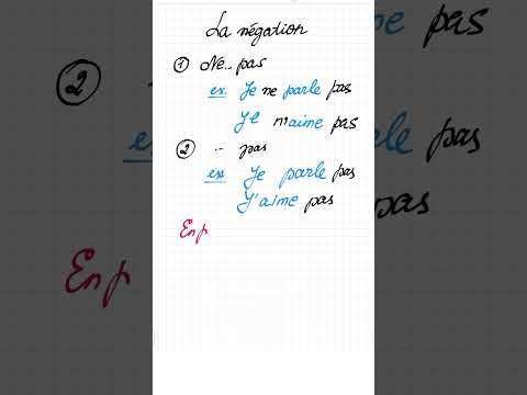 Отрицание во французском #французскийонлайн #французскийязык #французскийснуля