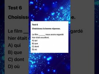 Test 6 niveau A2 #французскийпополочкам #урокифранцузького #французский #education