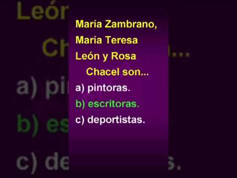 Mar&iacute;a Zambrano, Mar&iacute;a Teresa Le&oacute;n y Rosa Chacel son...
