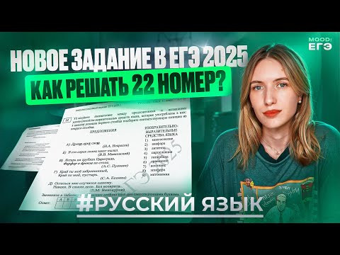 НОВОЕ 22 ЗАДАНИЕ В ЕГЭ 2025 ПО РУССКОМУ ЯЗЫКУ / РАЗБОР ТЕРМИНОВ / КАК РЕШАТЬ?