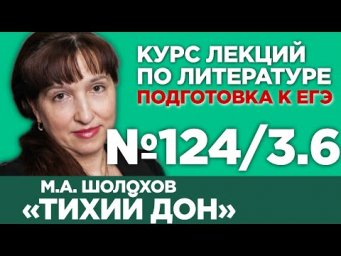 М.А. Шолохов &laquo;Тихий Дон&raquo; (книга третья, содержательный анализ) | Лекция №124/3.6