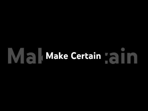 Make Certain → idiom | #MarkKulekESL #LearnEnglish Make Certain → idiom | #MarkKulekESL #LearnEnglish