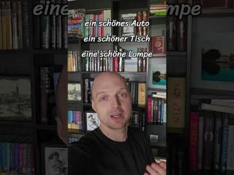 Окончания прилагательных в немецком - это очень просто! #deutsch
