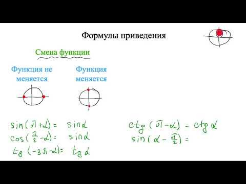 формулы приведения